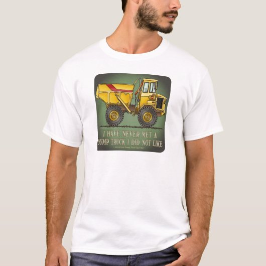 Le T-shirt des grands à benne basculante de camion (Devant)