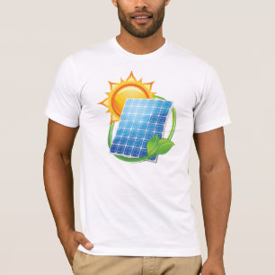 Le T-shirt des hommes à énergie solaire