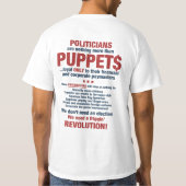 Le T-shirt des hommes crédules de vote (Dos)