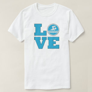 Le T-shirt des hommes d'amour de bain pour des
