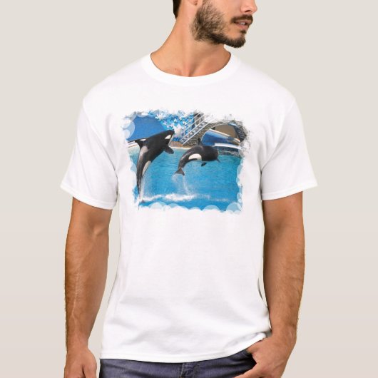 Le T-shirt des hommes de baleines d'orque (Devant)