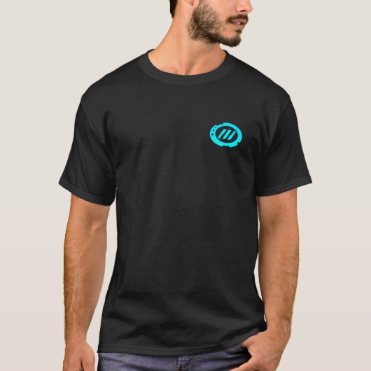 Le T-shirt des hommes de base de cinéma de techno (Devant)