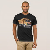 Le T-shirt des hommes de camion à benne basculante (Devant entier)
