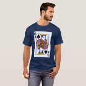 Le T-shirt des hommes de carte de jeu d'Obama (Devant entier)