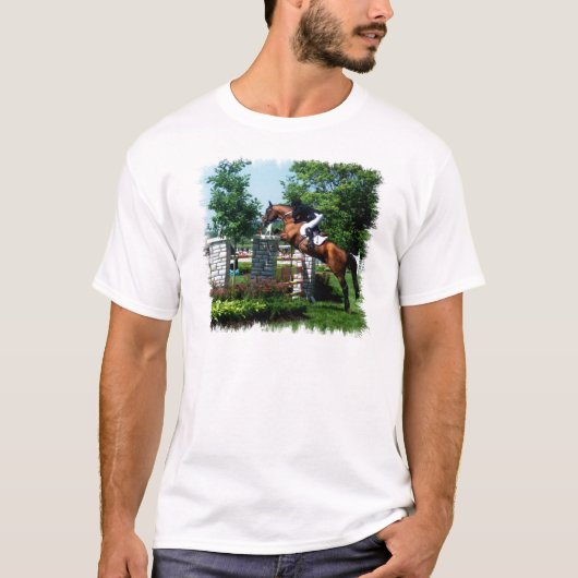 Le T-shirt des hommes de cheval de Grand prix (Devant)