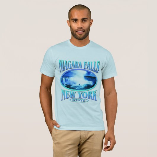 Le T-shirt des hommes de chutes du Niagara (Devant entier)
