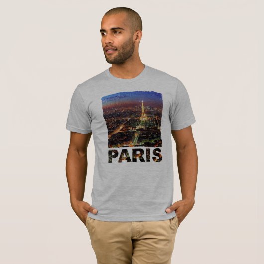 Le T-shirt des hommes de conception de Paris (Devant entier)