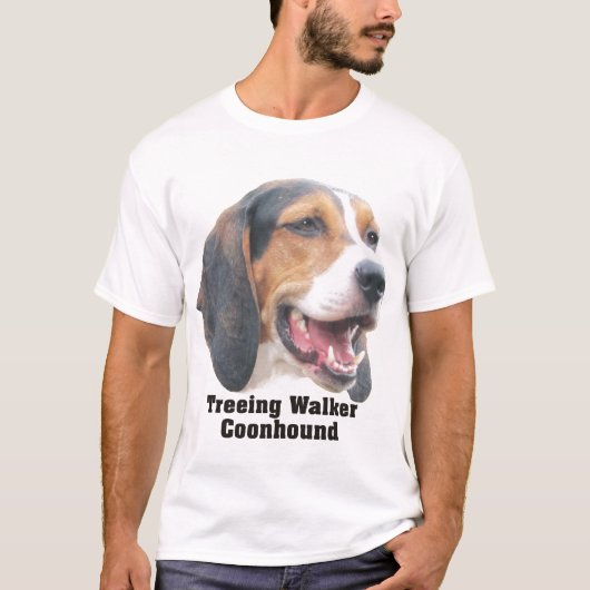 Le T-shirt des hommes de Coonhound de marcheur de (Devant)