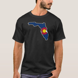 Le T-shirt des hommes de drapeau du Colorado la