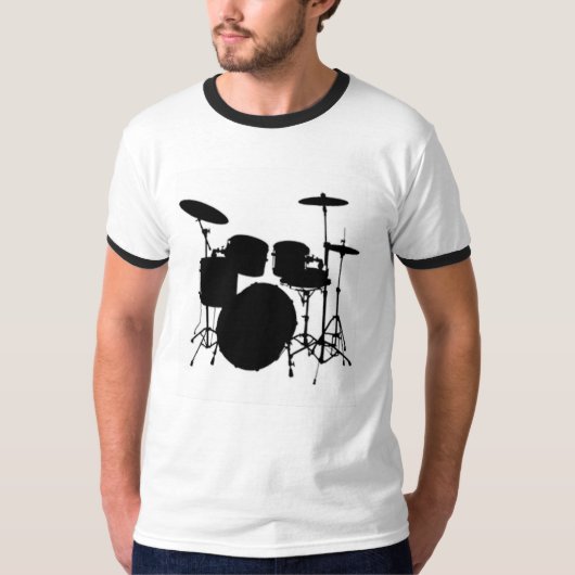 Le T-shirt des hommes de Drumset (Devant)