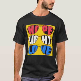 Le T-shirt des hommes de Hope Light Love Biden
