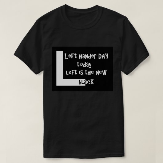 Le T-shirt des hommes de jour de gaucher (Design devant)
