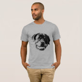 Le T-shirt des hommes de la Rottweiler (Devant entier)