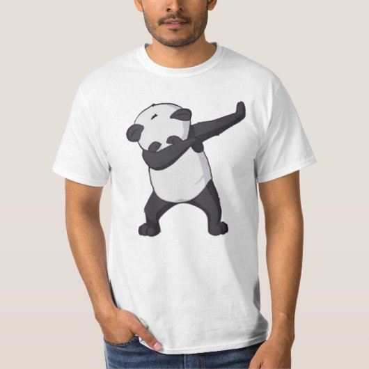 Le T-shirt des hommes de limande de panda (Devant)