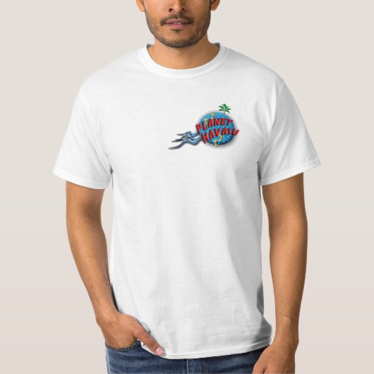 Le T-shirt des hommes de logo de Havasu de planète (Devant)