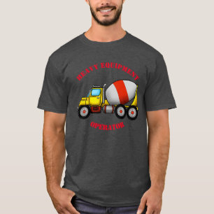 Le T-shirt des hommes de mélangeur de ciment