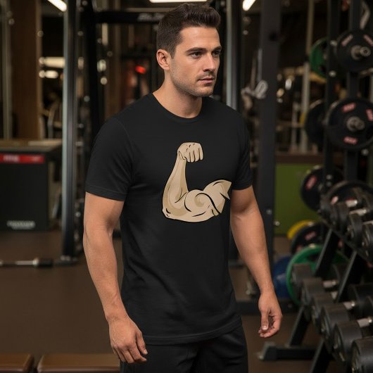 Le T-shirt des hommes de muscle de bras