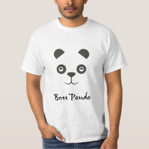 Le T-shirt des hommes de panda de patron