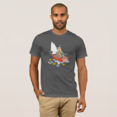 Le T-shirt des hommes de pêche d'homme (Devant entier)