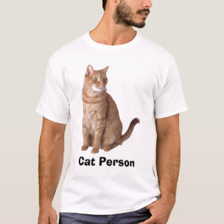 Le T-shirt des hommes de personne de chat