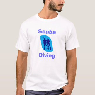 Le T-shirt des hommes de plongée à l'air