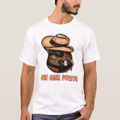 Le T-shirt des hommes de pomme de terre de coup de (Devant)