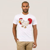 Le T-shirt des hommes de poulet de bande dessinée (Devant entier)