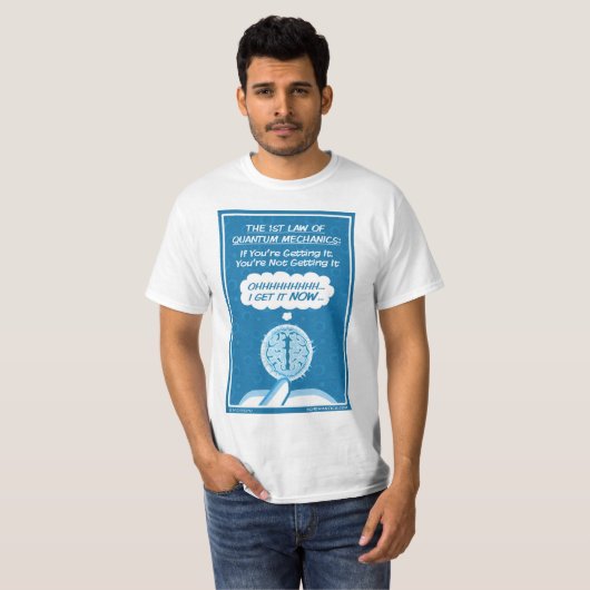 Le T-shirt des hommes de scrupule de Quantum (Devant entier)