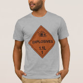 Le T-shirt des hommes de signe d'explosifs (Devant)