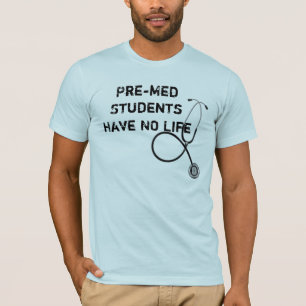 Le T-shirt des hommes de stéthoscope d'étudiant de