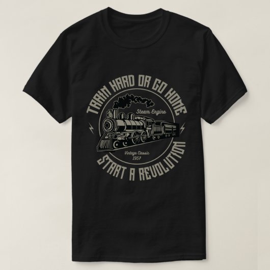 Le T-shirt des hommes de train (Design devant)