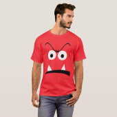 Le T-shirt des hommes de visage de monstre (Devant entier)