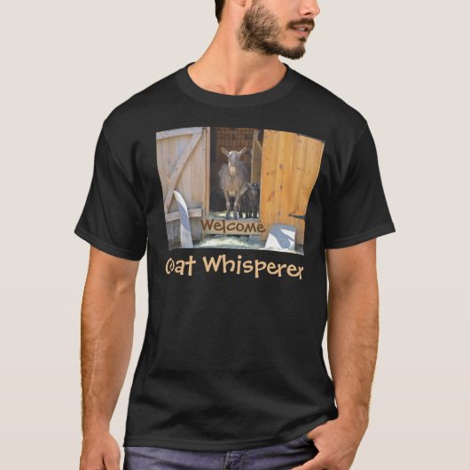 Le T-shirt des hommes de Whisperer de chèvre (Devant)