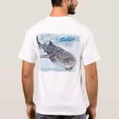 Le T-shirt des hommes d'illustration de requin de (Dos)