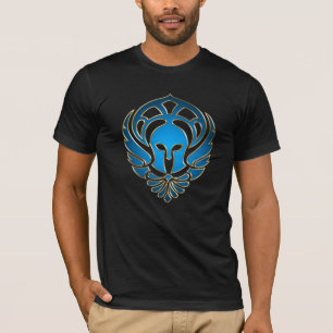 Le T-shirt des hommes d'or de lt Blue Greek