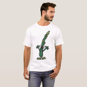 Le T-shirt des hommes drôles d'asperge (Devant entier)