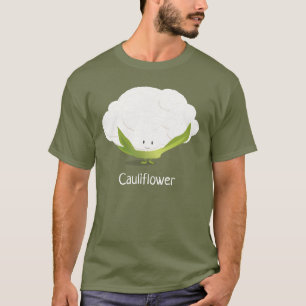 Le T-shirt des hommes du caractère de chou-fleur