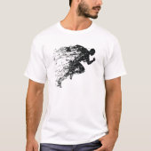 Le T-shirt des hommes graphiques de silhouette (Devant)