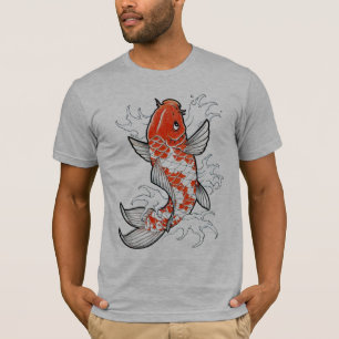 Le T-shirt des hommes gris semi adaptés