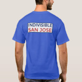 Le T-shirt des hommes indivisibles de San Jose (Dos)