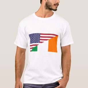 Le T-shirt des hommes irlandais de drapeau