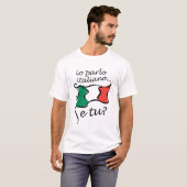 Le T-shirt des hommes : Parlo Italiano d'E/S (Devant entier)