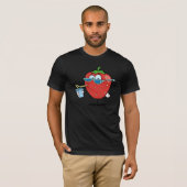 Le T-shirt des hommes potables de fraise (Devant entier)