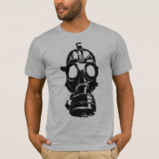 Le T-shirt des hommes semi adaptés de gris de