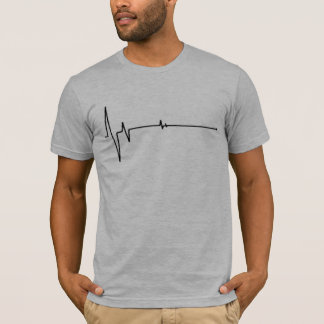 Le T-shirt des hommes semi adaptés de gris de