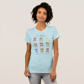 Le T-shirt des maths pi de menu de pi des femmes (Devant entier)