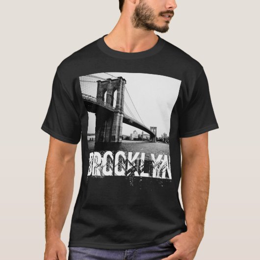 Le T-shirt d'hommes de pont de Brooklyn (Devant)