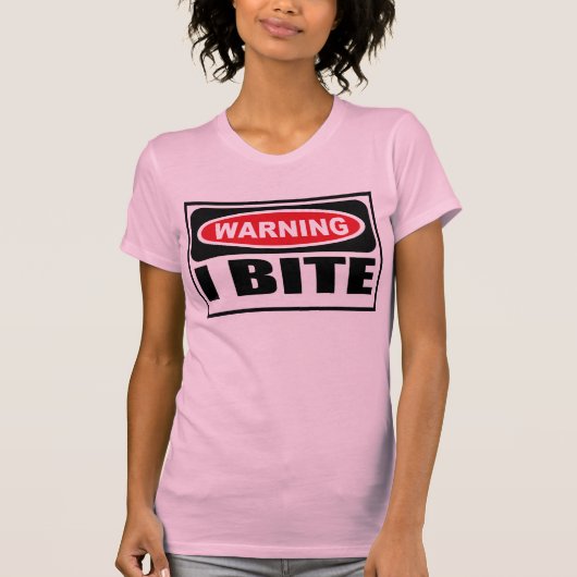 Le T-shirt d'I des femmes de avertissement de (Devant)