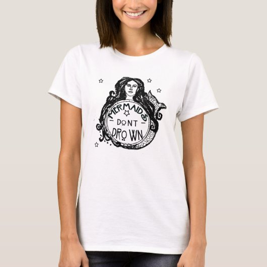 Le T-shirt Don't Drown de la sirène (Devant)