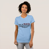Le T-shirt drôle d'infirmière "ne m'incitent pas à (Devant entier)